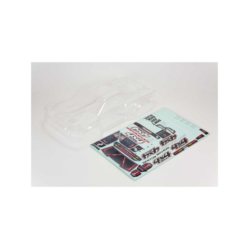 RC Car Parts - ARRMA Senton 4X4 Carrocería Transparente con Calcomanías y Máscaras de Ventana - ARA402313 - FLASH RC