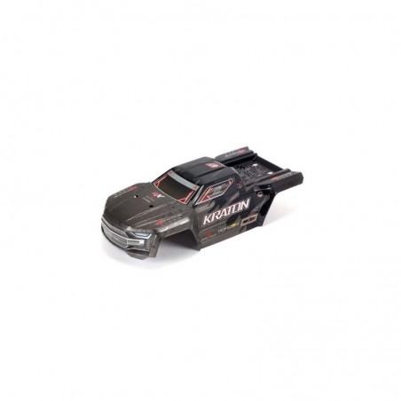Ersatzteile RC-Cars - ARRMA KRATON 1/8 EXB Painted Decaled Trimmed Body Black - ARA406159 - FLASH RC