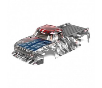 Piezas coche RC - ARRMA INFRACTION 6S BLX Carrocería Pintada Plata/Rojo - ARA410006 - FLASH RC