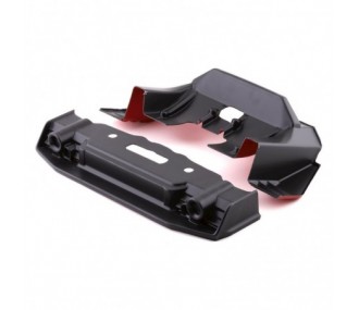 Ricambi RC Auto - Splitter e diffusore verniciati ARRMA FELONY Nero/Rosso - ARA410008 - FLASH RC