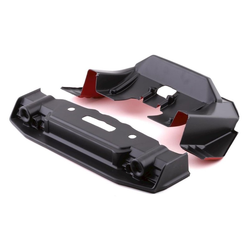 RC Car Parts - ARRMA FELONY Splitter Pintado Y Difusor Negro/Rojo - ARA410008 - FLASH RC