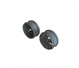 Piezas de repuesto para coches RC - ARRMA 1/8 Buggy Rueda 17mm Hex Gun Metal (2) - ARA510127 - FLASH RC