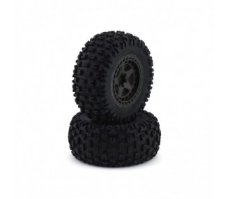 Ricambi per auto RC - ARRMA Dboots Fortress SC Tire Set Glued Gun Metal (2) - ARA550087 - FLASH RC