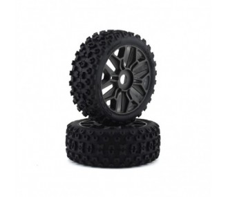 RC Car Parts - ARRMA Dboots 2HO Juego de neumáticos pegados Gun Metal (2) - ARA550088 - FLASH RC