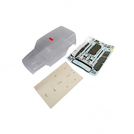 Ricambi RC auto - AXIAL Jeep JL 4dr Wrangler Body (Clear) - AXI230015 - FLASH RC