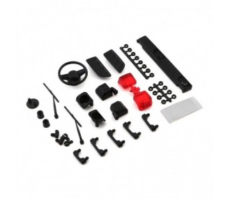 AXIAL Exterior Body Detail Parts Jeep JLU: SCX10III - AXI230022 - FLASH RC