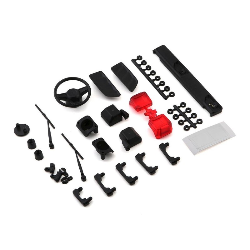 AXIAL Exterior Body Detail Parts Jeep JLU: SCX10III - AXI230022 - FLASH RC