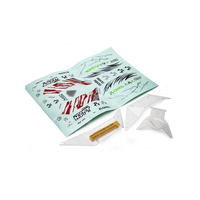 Ricambi per auto RC - Set di pannelli carrozzeria AXIAL (trasparenti): RBX10 - AXI230032 - FLASH RC