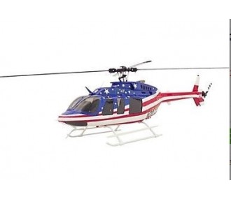 Fuselages, accessories Helicopter - Bell 407 Compactor Star Stipes class 470 - FLASH RC