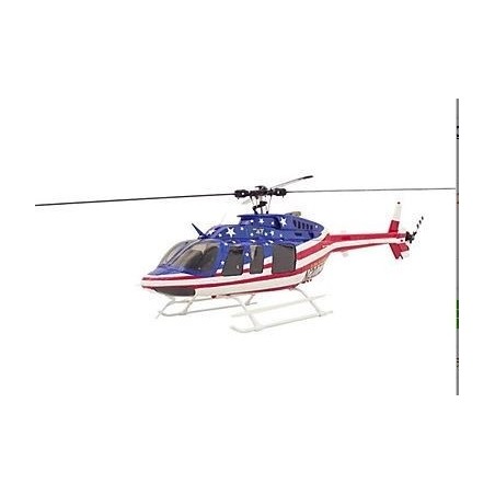 Fuselajes, accesorios Helicóptero - Bell 407 Compactor Star Stipes clase 470 - FLASH RC