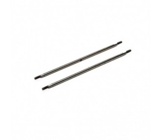 Ricambi per auto RC - Collegamento assiale in acciaio inox M6x 162mm (2pz): SCX10III - AXI234019 - FLASH RC