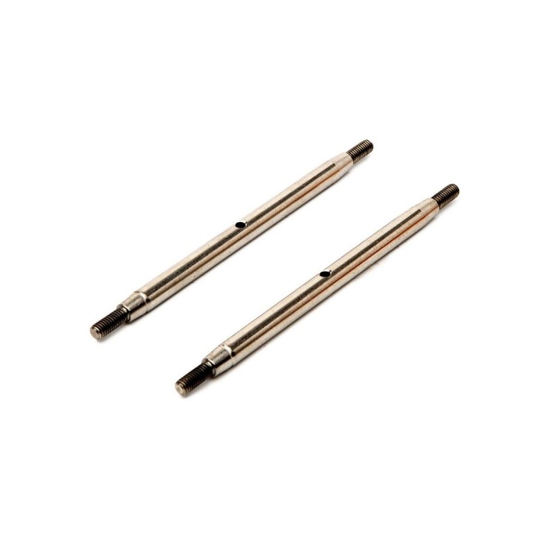 RC Car Parts - AXIAL Stainless Steel M6 x 105mm Link (2pcs): SCX10III - AXI234034 - FLASH RC