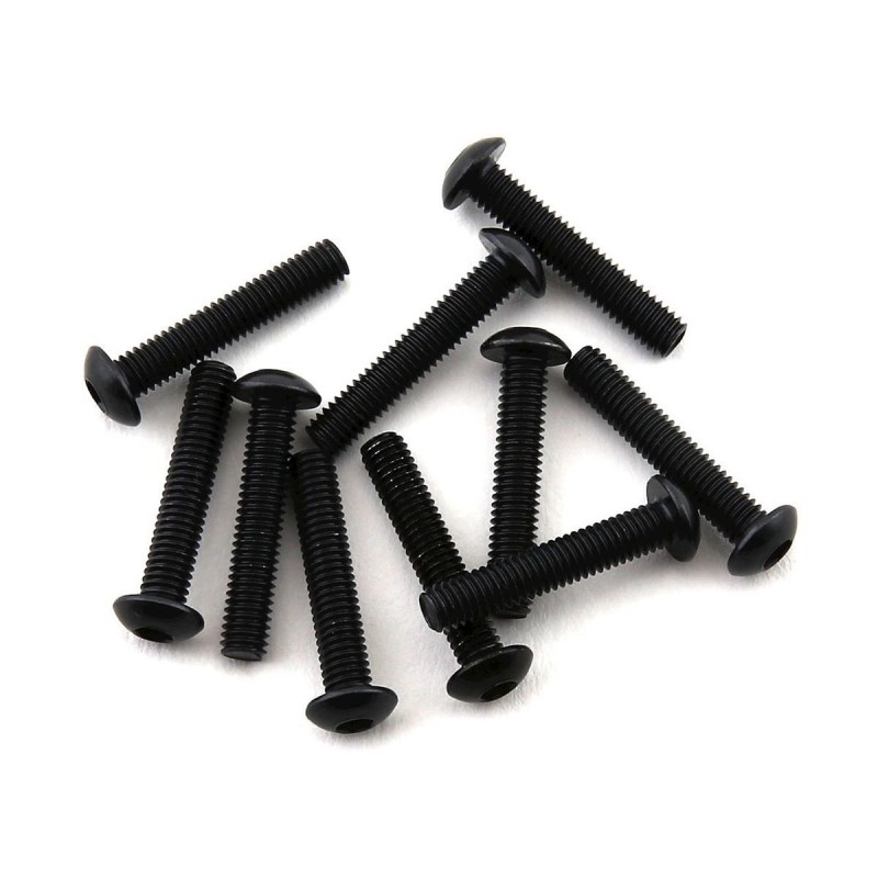 Piezas para coches RC - AXIAL M3 x 16mm, Button Head Screw (10) - AXI235110 - FLASH RC