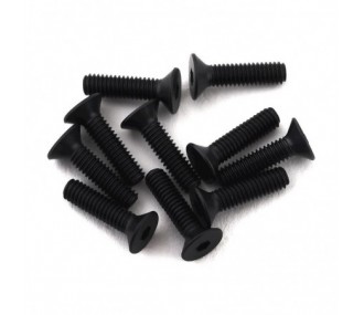 RC Car Parts - AXIAL M2.5 x 10mm Flat Head Screw (10) - AXI235168 - FLASH RC