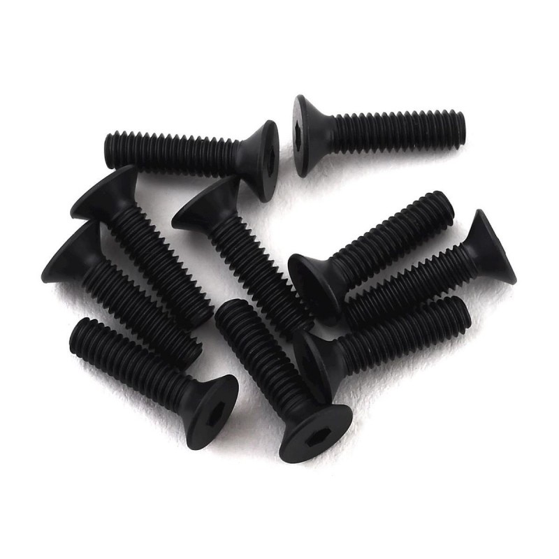 RC Car Parts - AXIAL Tornillo de cabeza plana M2.5 x 10mm (10) - AXI235168 - FLASH RC