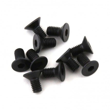 RC Car Parts - AXIAL M3 x 6mm, Flat Head Screw (10) - AXI235174 - FLASH RC