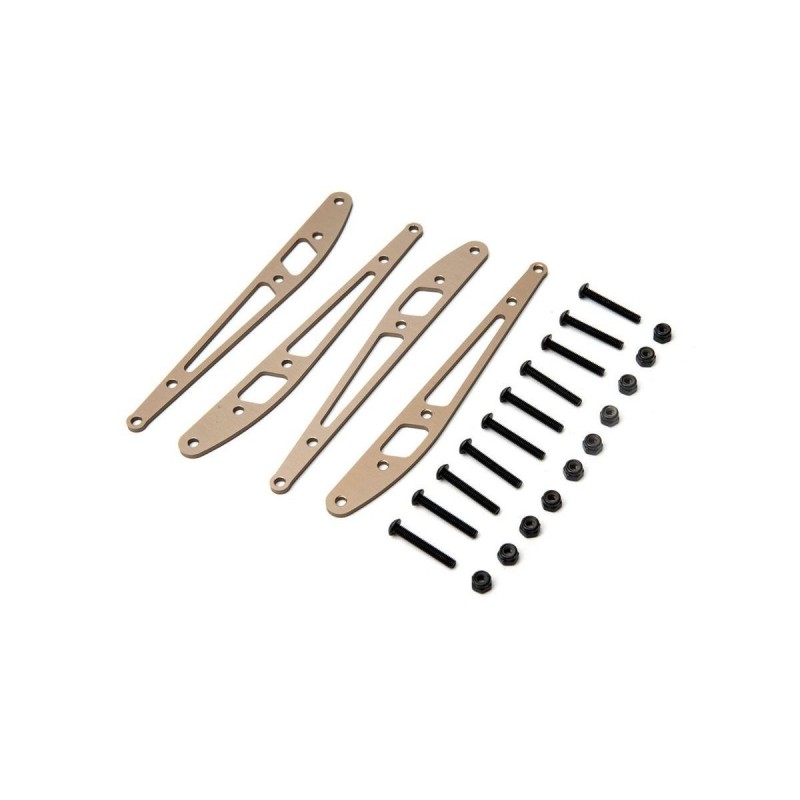 Ricambi per auto RC - Piastra di collegamento inferiore AXIAL posteriore (4): RBX1 - AXI334000 - FLASH RC