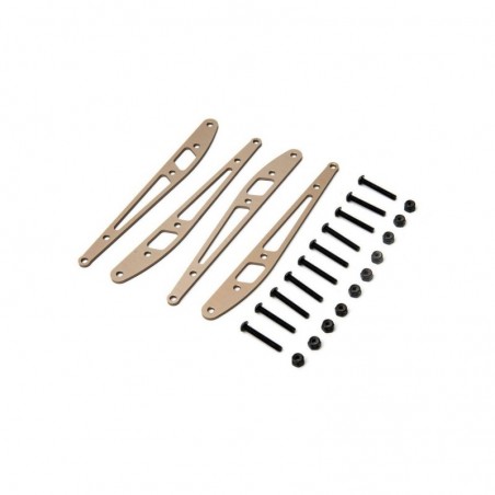 Ricambi per auto RC - Piastra di collegamento inferiore AXIAL posteriore (4): RBX1 - AXI334000 - FLASH RC