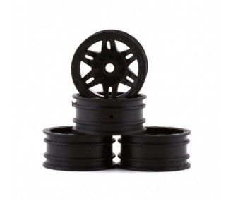 Piezas de coches RC - AXIAL 1.0 Rockster Ruedas Negro (4pcs): SCX24 - AXI40002 - FLASH RC
