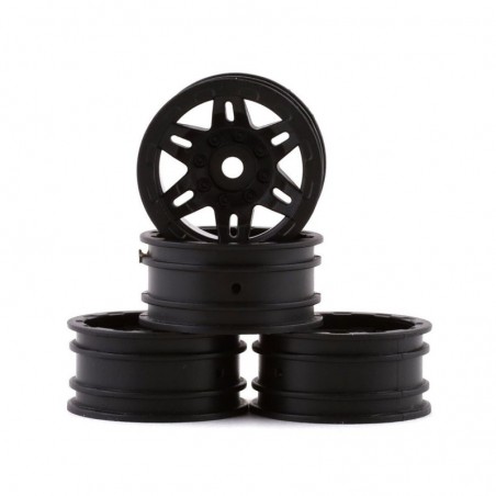 Ricambi per auto RC - AXIAL 1.0 Rockster Wheels Black (4pcs): SCX24 - AXI40002 - FLASH RC