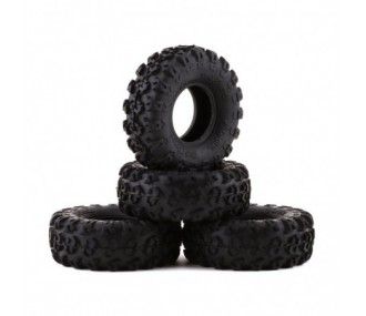 RC piezas de automóviles - AXIAL 1.0 Rock Lizards Neumáticos (4pcs): SCX24 - AXI40003 - FLASH RC