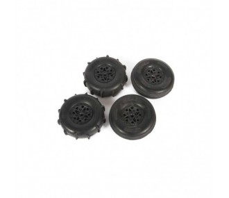 Recambios para coches RC - Juego de neumáticos AXIAL ST28 Razor FR / Paddle RR: Yeti Jr. - AXI41000 - FLASH RC
