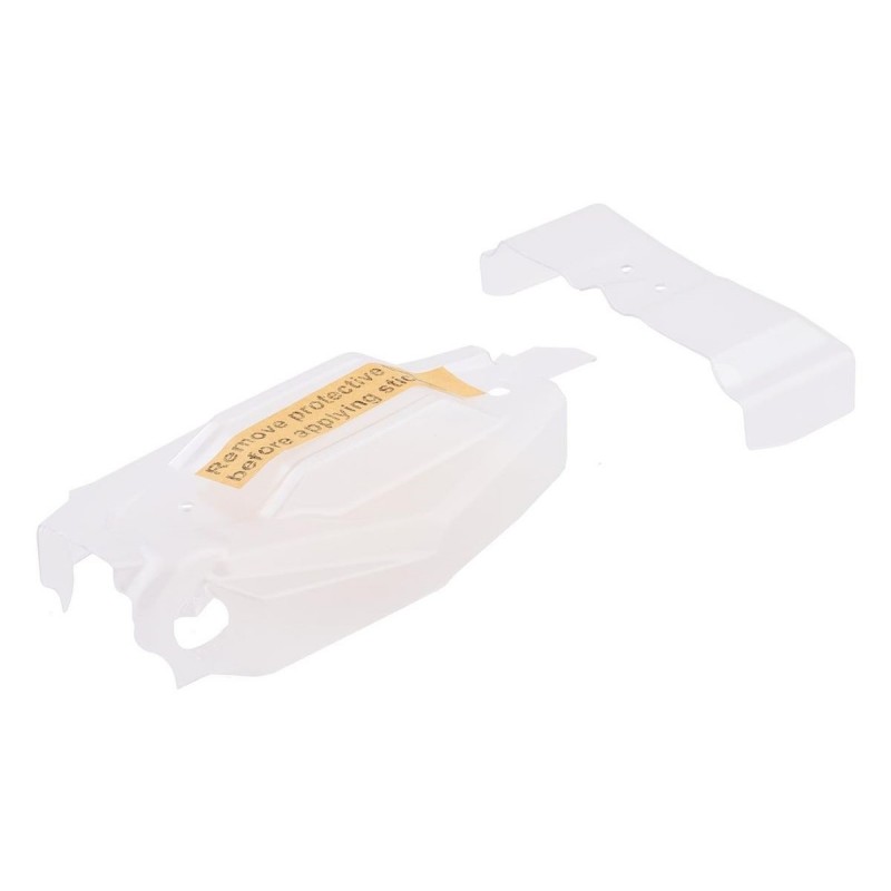 RC Car Parts - LOS210021 - LOS210021 - Body, Wing, Clear: Mini-B Losi - FLASH RC