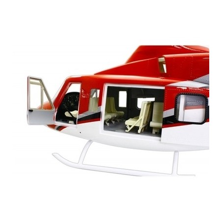 Fuselages, accessories Helicopter - Bell 412 Compactor class 800 White - green - FLASH RC