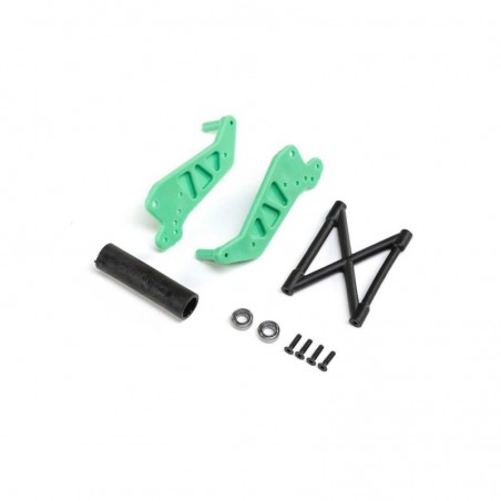 Recambios Coche RC - LOS241029 - LOS241029 - Juego de Barra de Ruedas, Verde: LMT Losi Losi - FLASH RC