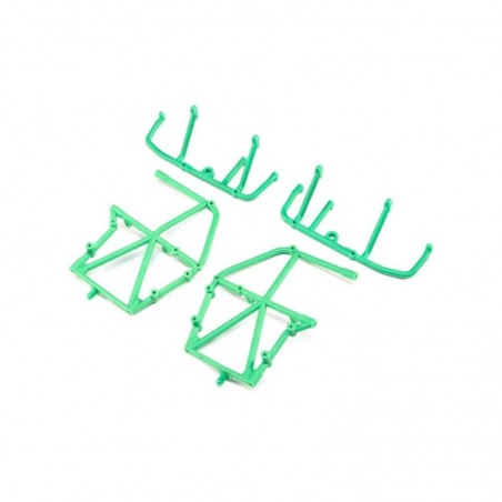 RC Car Parts - LOS241039 - LOS241039 - Jaula lateral y barra inferior, verde: LMT Losi Losi - FLASH RC