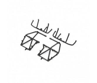 LOS241040 - LOS241040 - Side Cage and Lower Bar, Black: LMT Losi Losi - FLASH RC