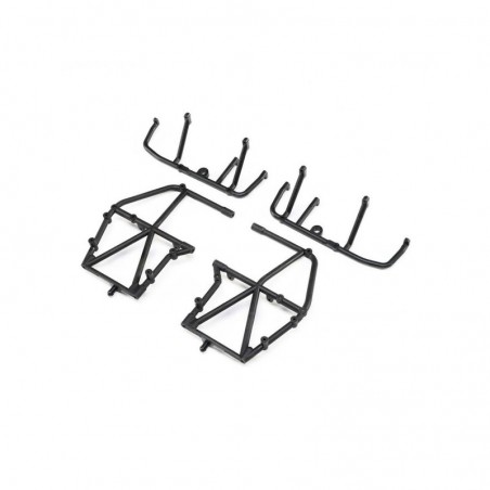 RC Car Parts - LOS241040 - LOS241040 - Jaula lateral y barra inferior, negro: LMT Losi - FLASH RC