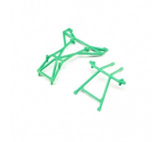 RC Car Parts - LOS241041 - LOS241041 - Barras superior y superior de la jaula, verde: LMT Losi Losi - FLASH RC