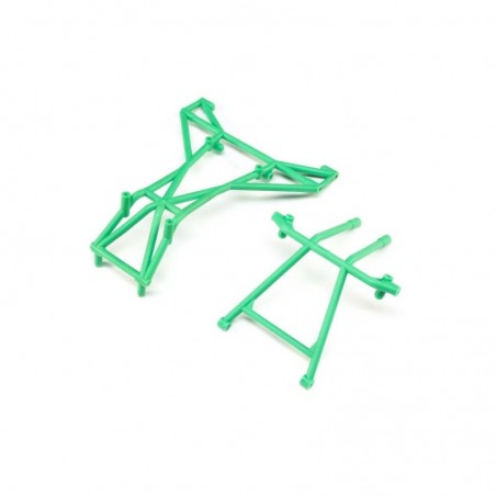 RC Car Parts - LOS241041 - LOS241041 - Top and Upper Cage Bars, Green: LMT Losi Losi - FLASH RC