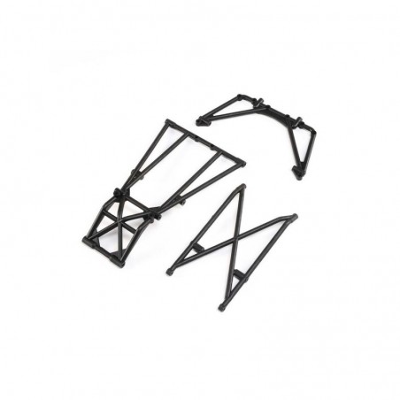 RC Car Parts - LOS241044 - LOS241044 - Jaula trasera y barras de aro, Negro: LMT Losi - FLASH RC
