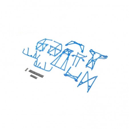 LOS241046 - LOS241046 - Cage Set  Complete, Blue: LMT Losi Losi - FLASH RC