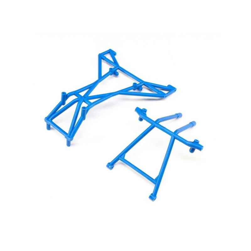 RC Car Parts - LOS241048 - LOS241048 - Barras superior y superior de la jaula, azul: LMT Losi - FLASH RC