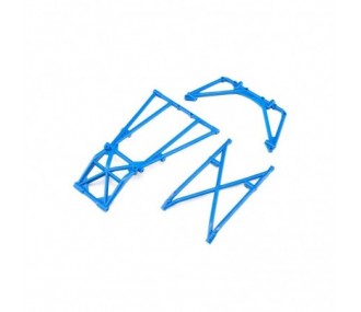 LOS241049 - LOS241049 - Rear Cage and Hoop Bars, Blue: LMT Losi Losi - FLASH RC