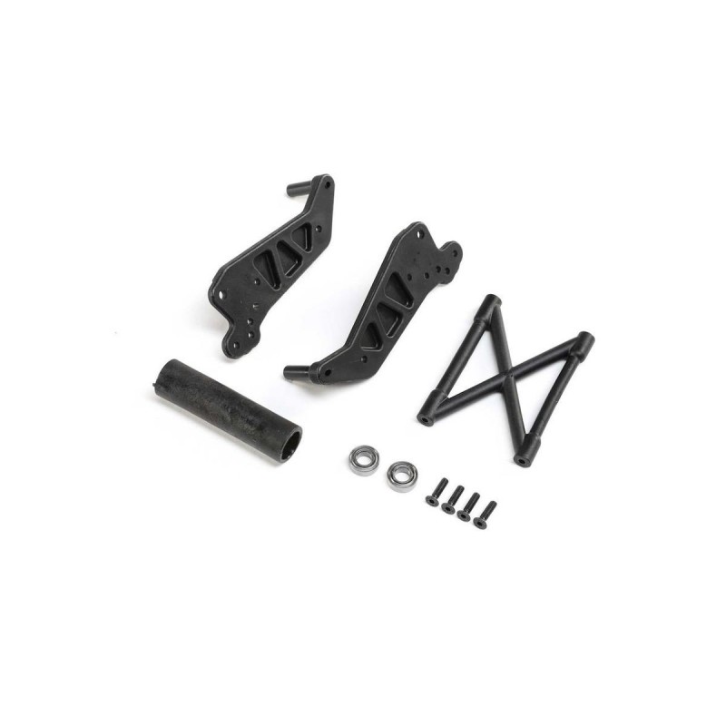 RC Car Parts - LOS241052 - LOS241052 - Wheelie Bar Set, Black: LMT Losi - FLASH RC