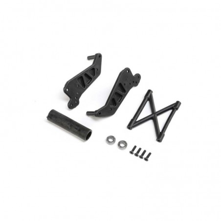RC Car Parts - LOS241052 - LOS241052 - Wheelie Bar Set, Black: LMT Losi - FLASH RC