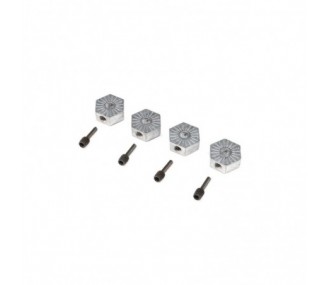 LOS242053 - LOS242053 - 17mm Hex Adapter w/screwpin (4): LMT Losi Losi - FLASH RC
