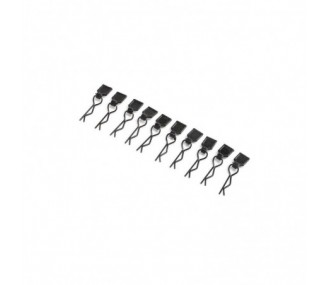 Recambios para coches RC - LOS246003 - LOS246003 - Clips de carrocería, Negro, Pequeño (10): LMT Losi - FLASH RC