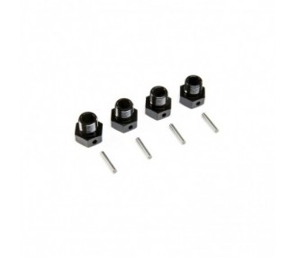 RC Car Parts - LOS252129 - LOS252129 - 17mm Rueda Hex, Negro (4): SBR 2.0 Losi - FLASH RC
