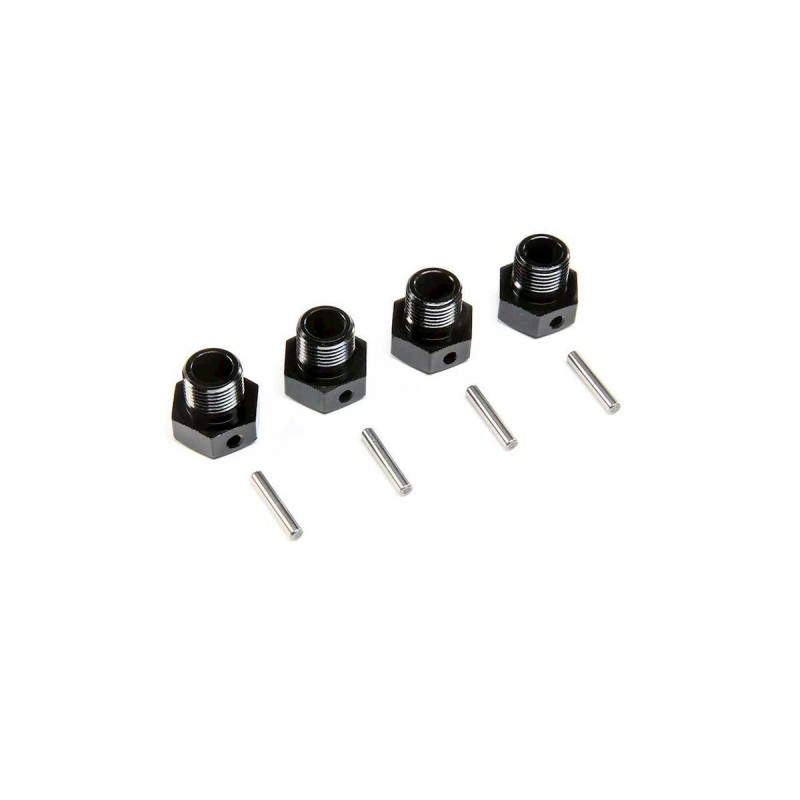 LOS252129 - LOS252129 - 17mm Wheel Hex, Black (4): SBR 2.0 Losi Losi - FLASH RC