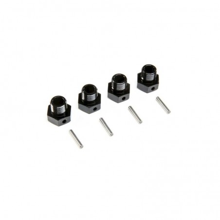 Ricambi RC Auto - LOS252129 - LOS252129 - Esagono ruota 17mm, nero (4): SBR 2.0 Losi - FLASH RC