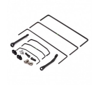 Ricambi RC Auto - LOS254068 - LOS254068 - Set di barre di sospensione anteriori e posteriori (3): SBR 2.0 Losi - FLASH RC