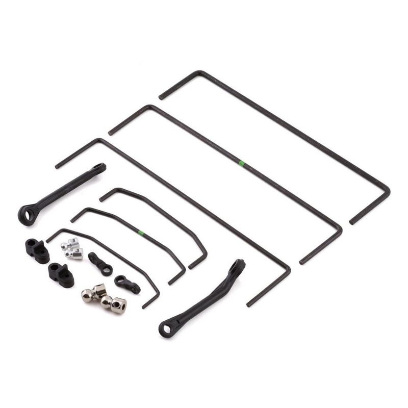 Ricambi RC Auto - LOS254068 - LOS254068 - Set di barre di sospensione anteriori e posteriori (3): SBR 2.0 Losi - FLASH RC