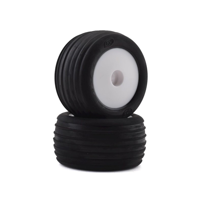 RC Car Parts - LOS41014 - LOS41014 - Directional Tires, FR, Mntd, Wht (2): Mini-T 2.0 Losi - FLASH RC