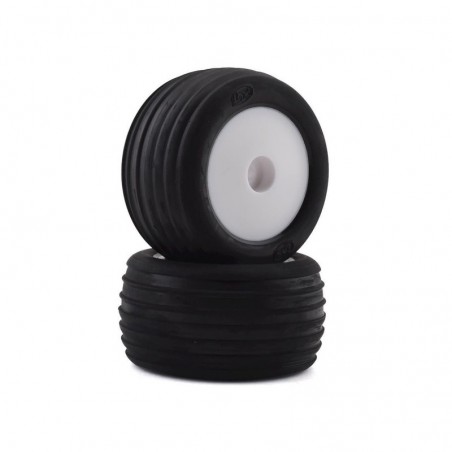 RC Car Parts - LOS41014 - LOS41014 - Neumáticos Direccionales, FR, Mntd, Wht (2): Mini-T 2.0 Losi - FLASH RC