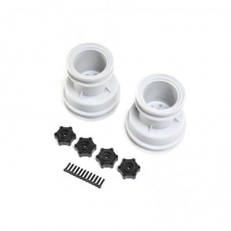 LOS43033 - LOS43033 - MT Wheel, Silver (2): LMT Losi Losi - FLASH RC